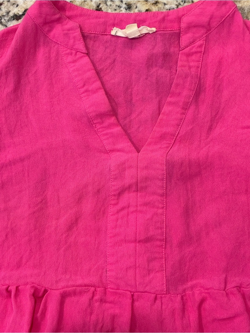 entro Hot Pink Tiered Midi Dress with Ruffle Sleeves 007 - Picture 7 of 9